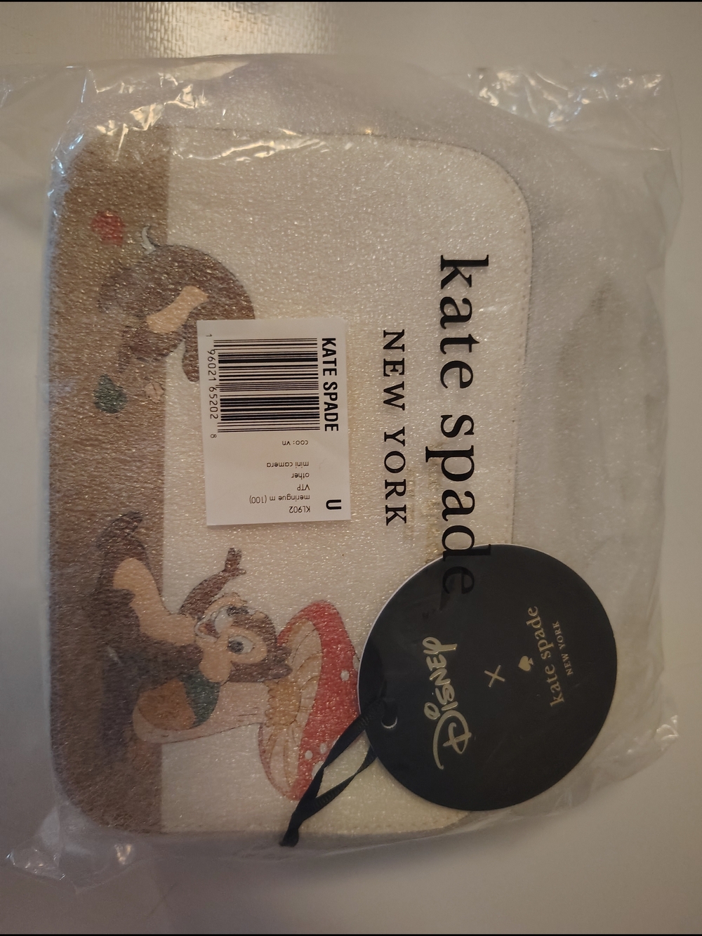 kate spade White Purse Disney Chip & Dale Crossbody Camera Bag